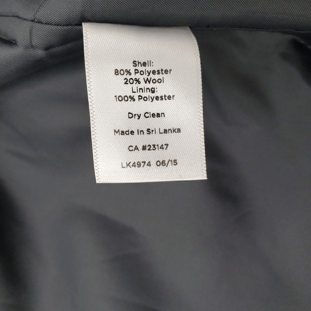 Talbots Womens Skirt Knee Zip Pockets Houndstooth Pencil Size 8 - Picture 8 of 9